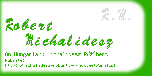 robert michalidesz business card